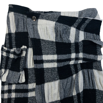 Vintage 90s Plantation By Issey Miyake Checkered Wrap Skirt Womens Size W32