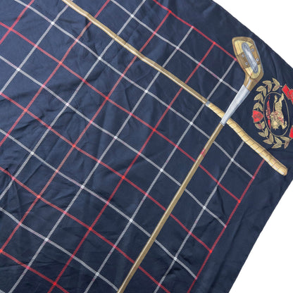 Vintage 90s Burberry Golf Club Silk Scarf