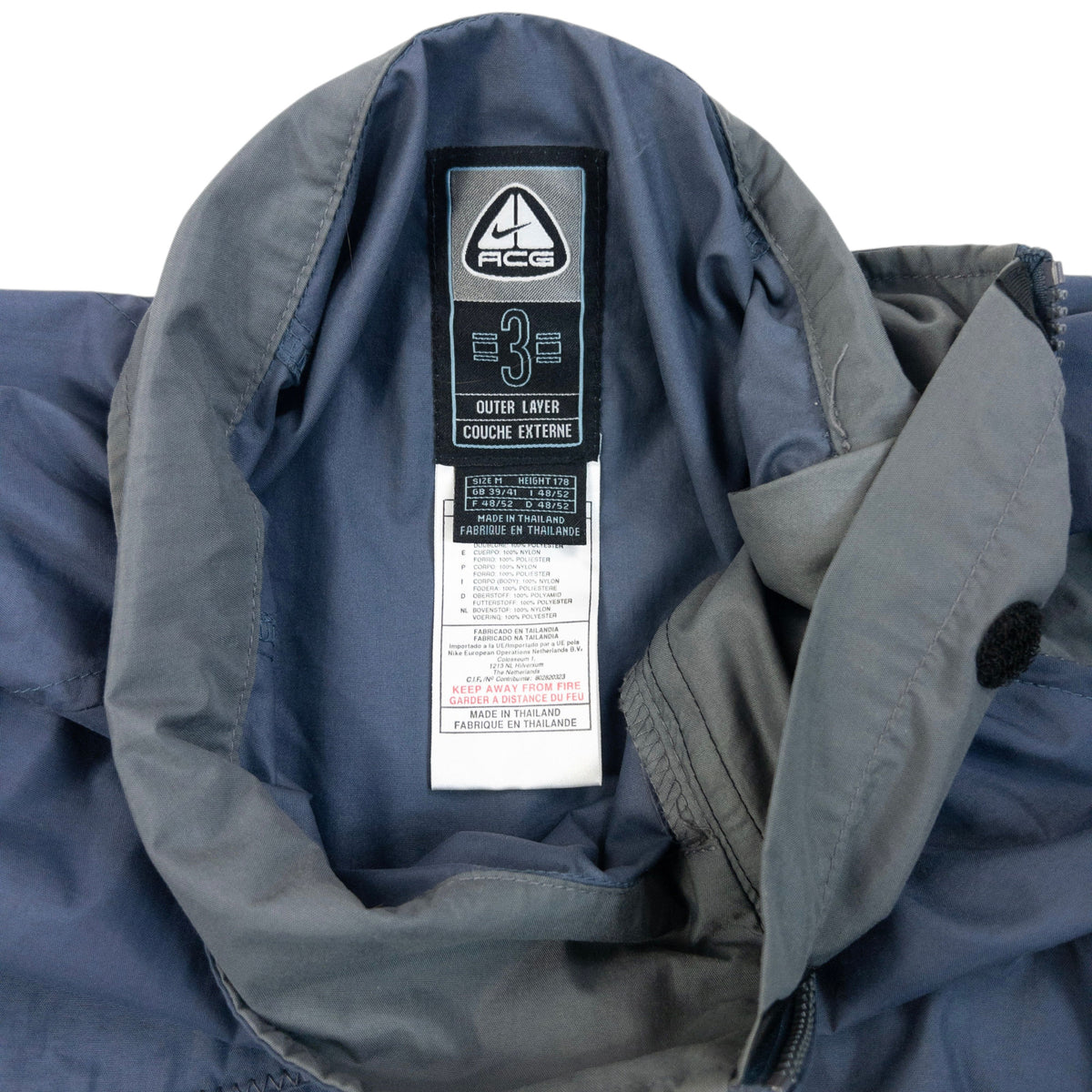 Vintage 2000s Nike ACG Asymmetric Kayak Q Zip Jacket Size M