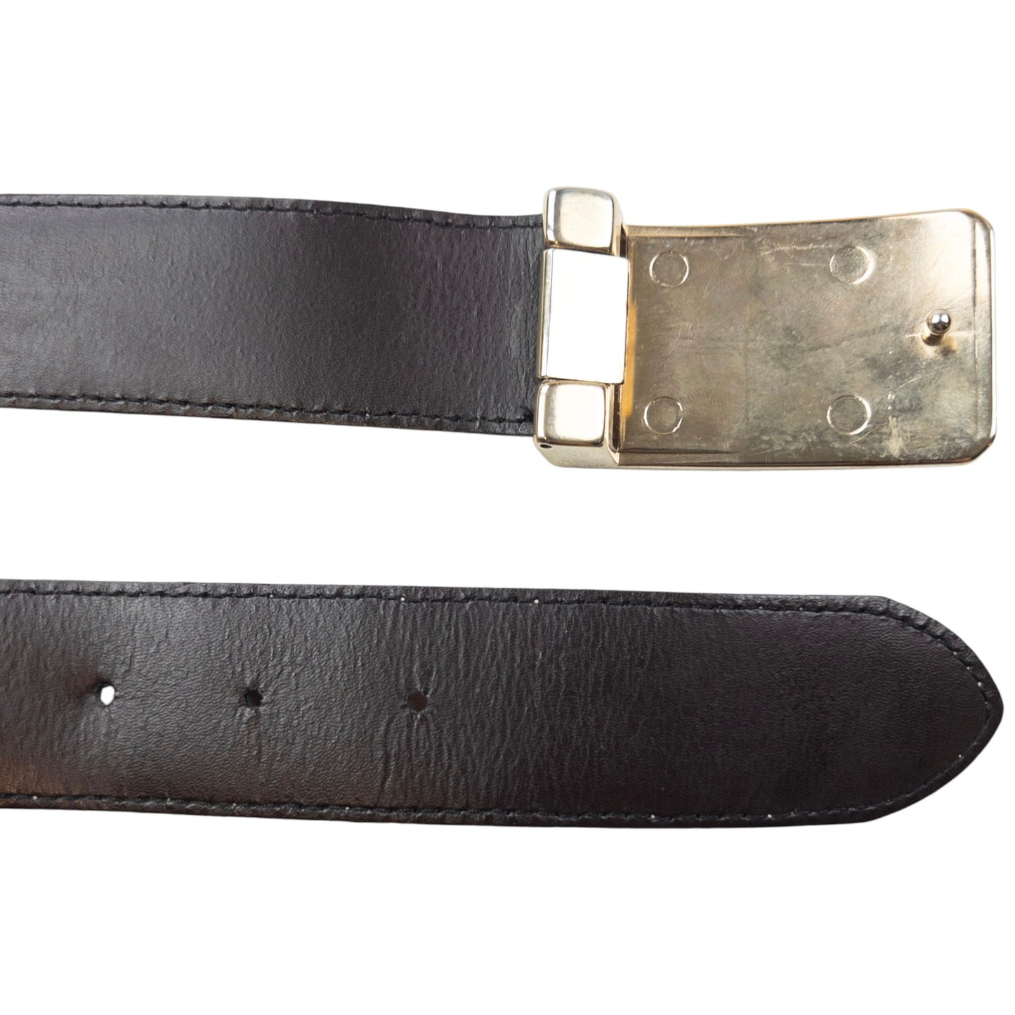 Vintage 2000s Burberry Nova Check Leather Belt Size XL
