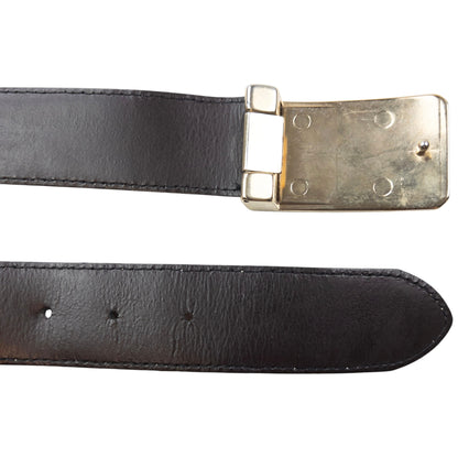 Vintage 2000s Burberry Nova Check Leather Belt Size XL