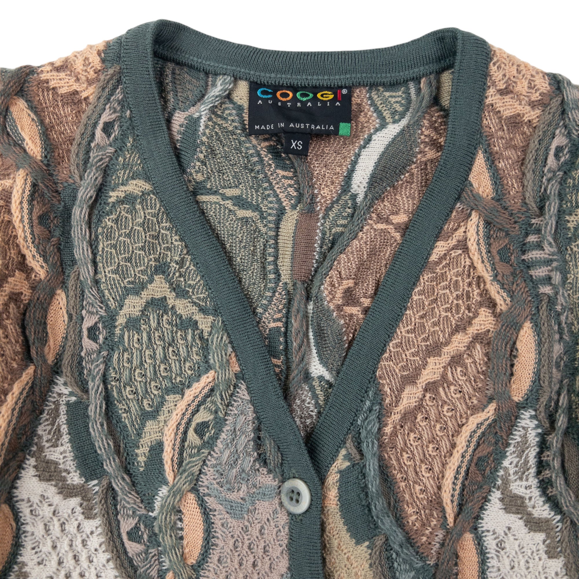 Vintage Coogi Knitted Cardigan Womens Size XS