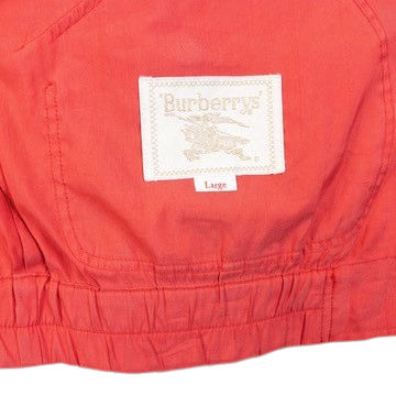 Vintage 90s Burberry Lightweight Zip Up Jacket in red, photo 5
