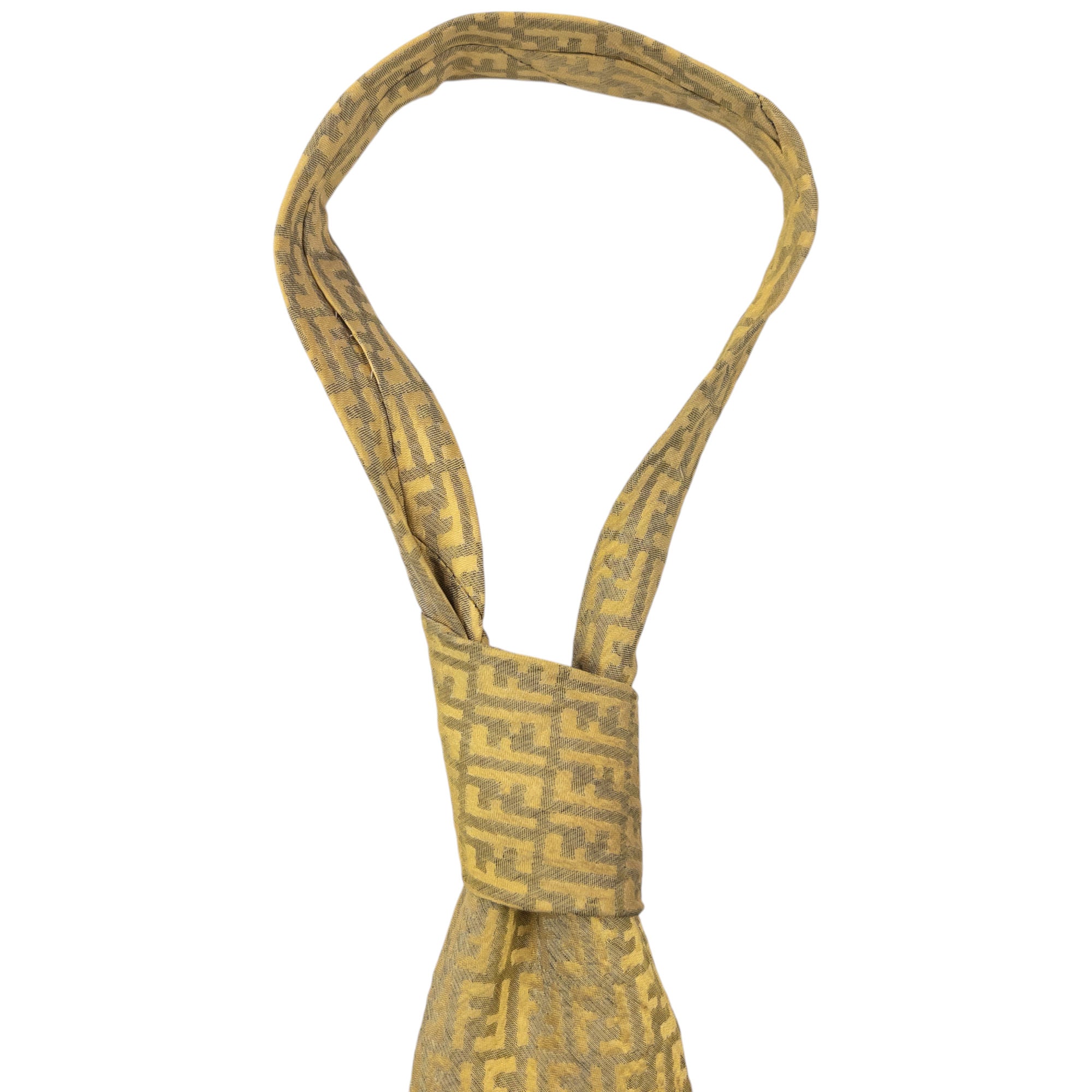 Vintage Fendi Monogram Silk Tie