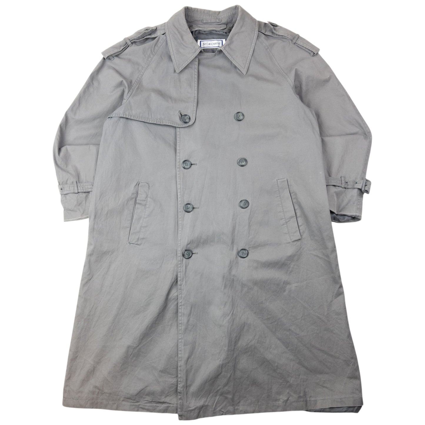 Vintage 80s YSL Yves Saint Laurent Trench Jacket Size M