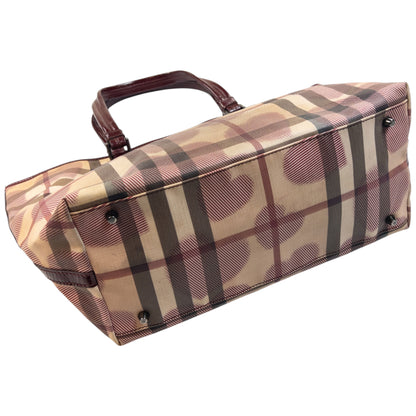 Vintage 2000s Burberry Nova Check Heart Shoulder Bag, photo 7
