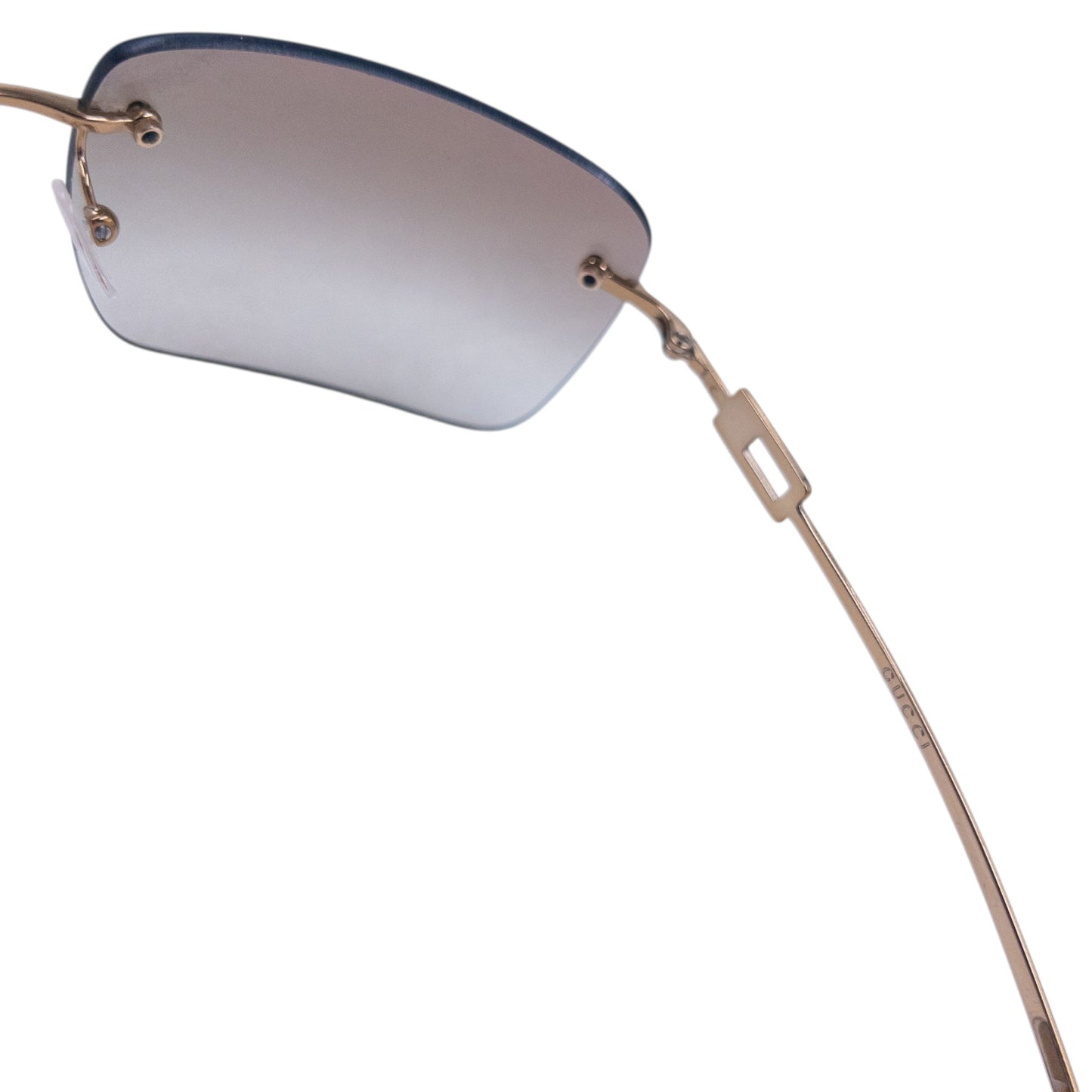 Vintage 2000s Gucci Diamanté Rimless Sunglasses
