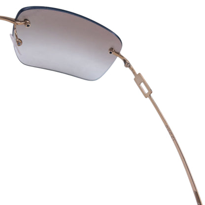 Vintage 2000s Gucci Diamanté Rimless Sunglasses