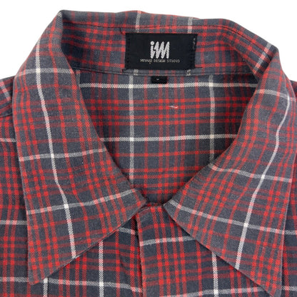 Vintage 2000s Issey Miyake Checkered Long Sleeve Button Up Shirt (cotton), photo 3