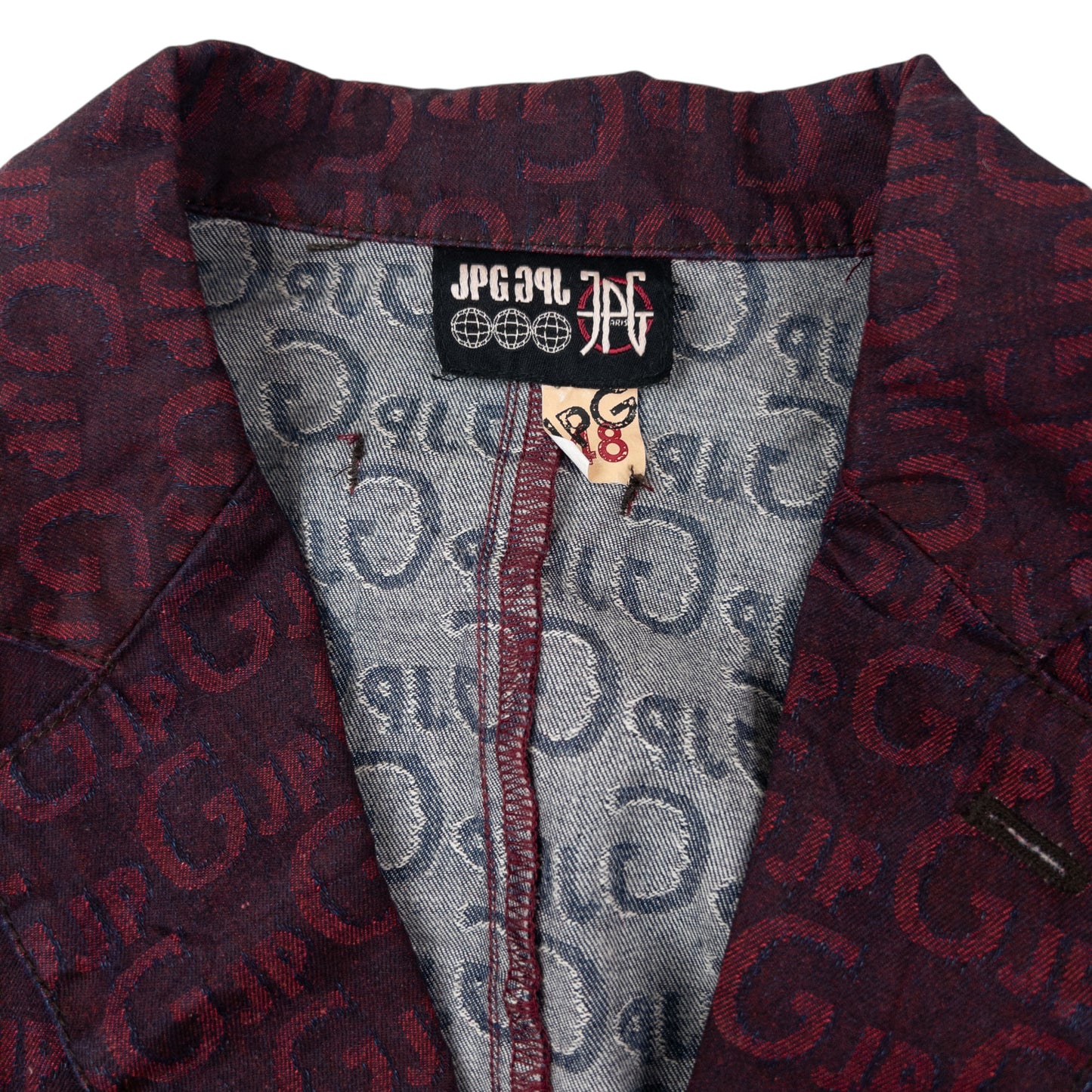 Vintage 2000s Jean Paul Gaultier Monogram Blazer Jacket Size M