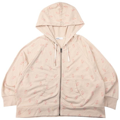 Vintage Ne-Net By Issey Miyake Duckling Pattern Zip Up Hoodie Size S