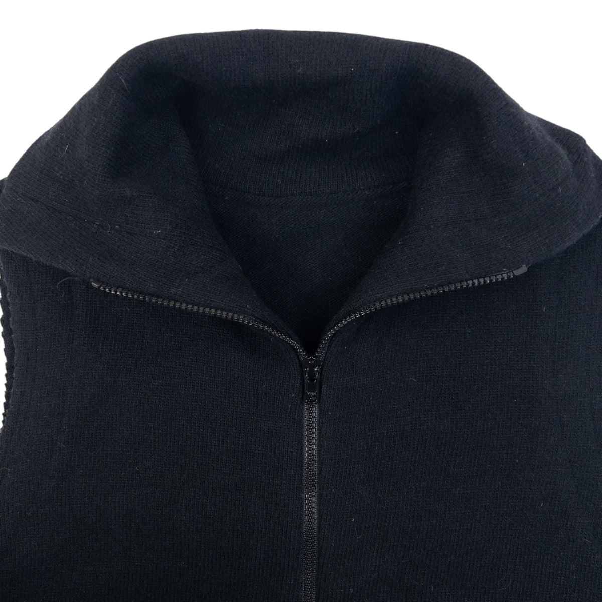 Vintage 2000s Yohji Yamamoto NOIR Zip Up Sleeveless Jumper in black, photo 3