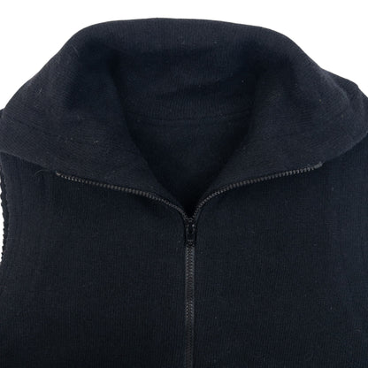 Vintage 2000s Yohji Yamamoto NOIR Zip Up Sleeveless Jumper in black, photo 3