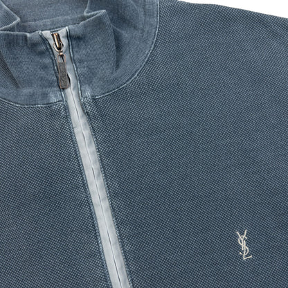 Vintage 2000s YSL Yves Saint Laurent Zip Up Sweatshirt Size M