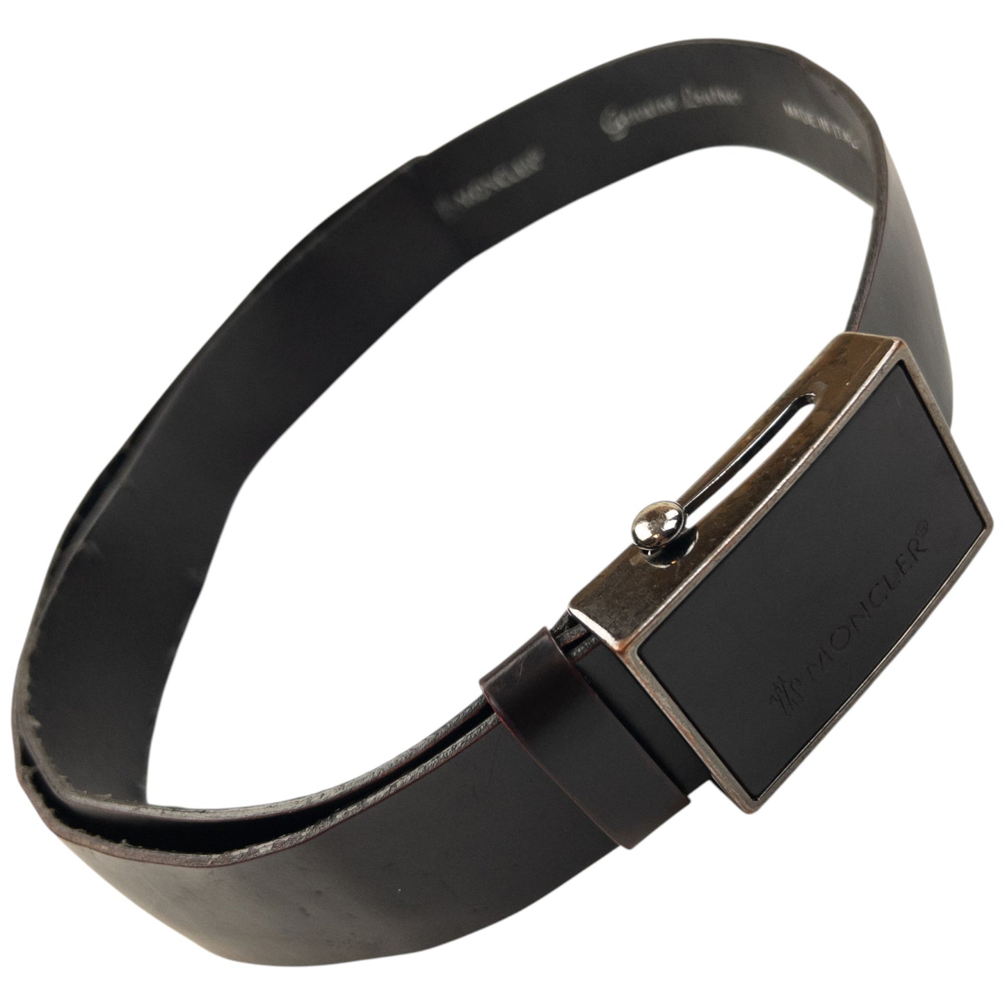 Vintage 90s Moncler Leather Belt One SIze