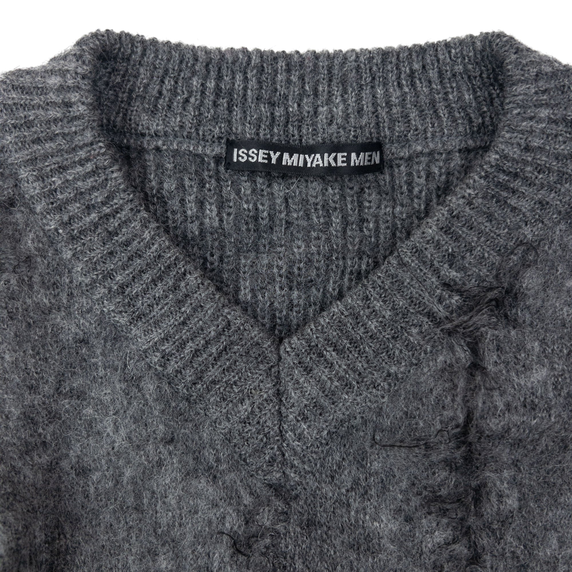 Vintage Issey Miyake MEN Slashed Wool Knit Jumper Size L