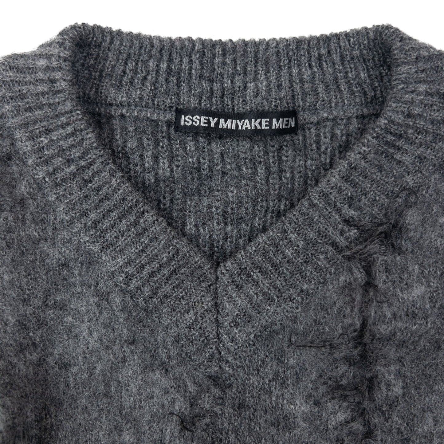 Vintage Issey Miyake MEN Slashed Wool Knit Jumper Size L