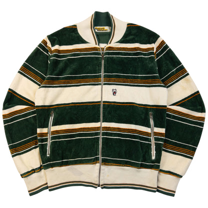 Vintage 90s Hysteric Glamour Striped Velour Jacket Womens Size S