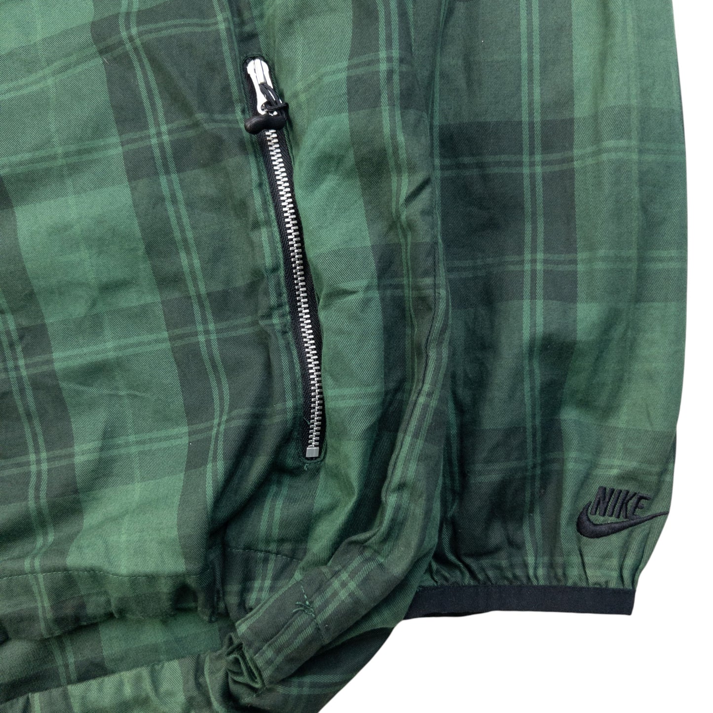Vintage 2000s Nike Checkered Zip Up Jacket Size M