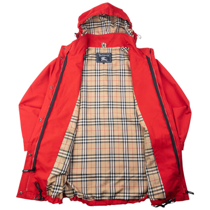 Vintage 90s Burberry Nova Check Lined Jacket Size XL