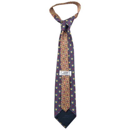 Vintage 90s Gianni Versace Medusa Pattern Silk Tie