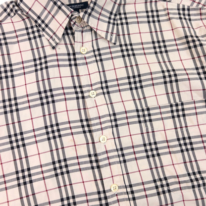 Vintage 2000s Burberry Nova Check Long Sleeve Button Up Shirt Size L