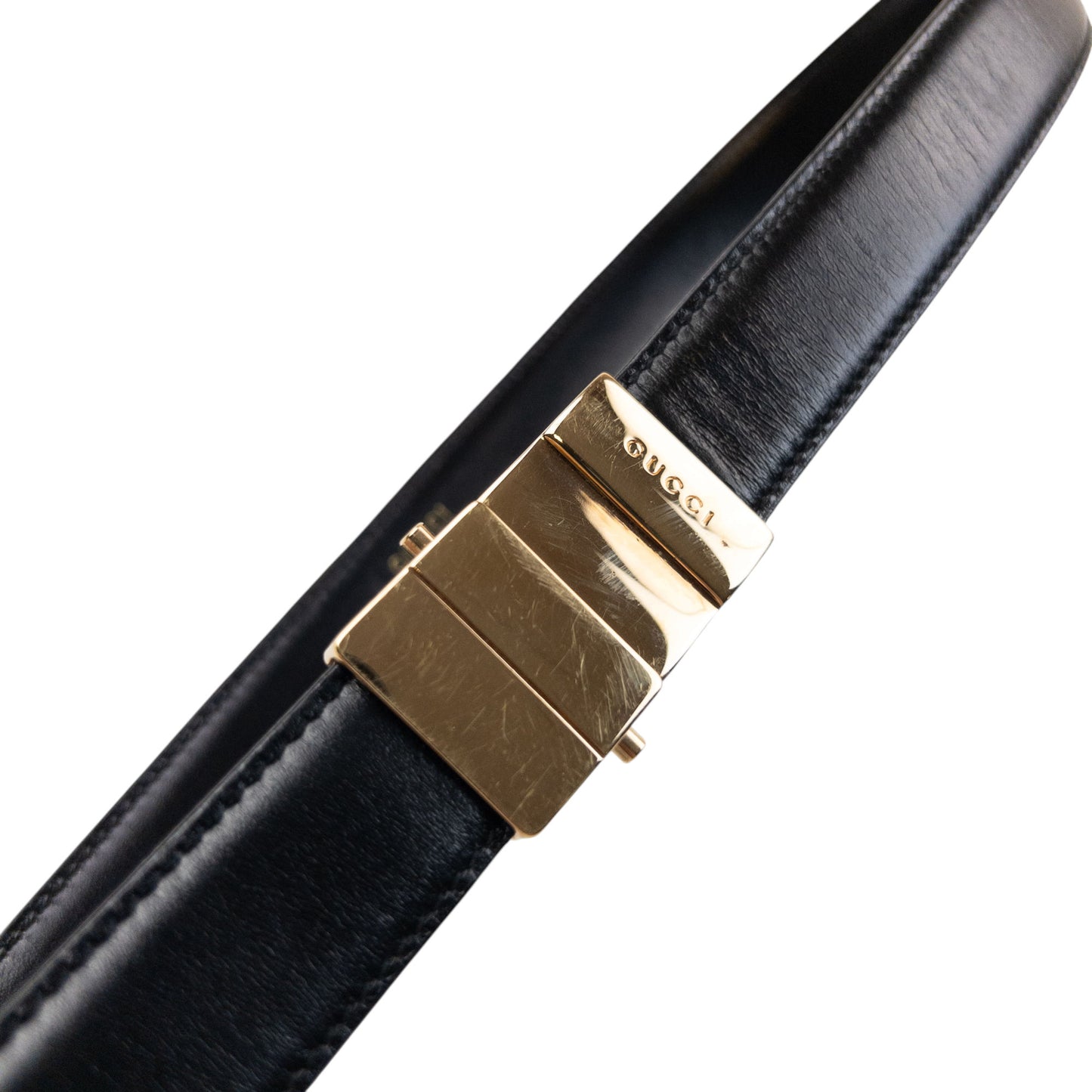Vintage 90s Gucci Leather Belt Size W27