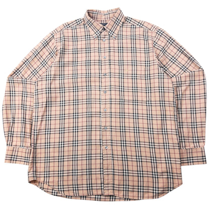 Vintage 2000s Burberry Nova Check Long Sleeve Button Up Shirt Size L