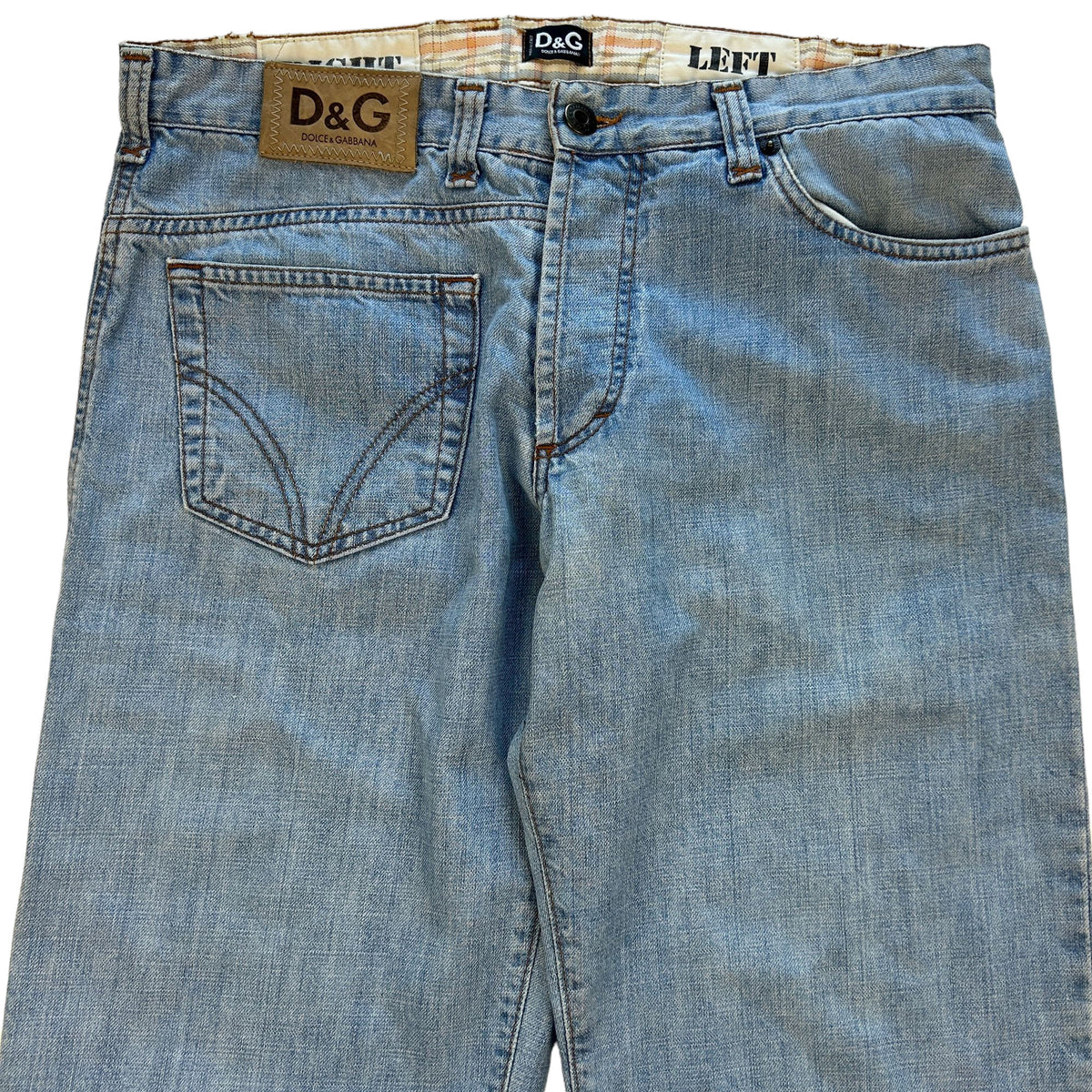 VIntage Dolce and Gabbana Twisted Features Denim Jeans Women&#39;s Size W32