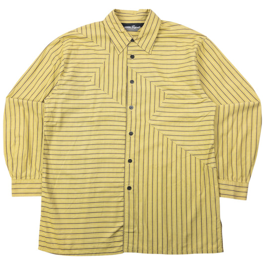 Vintage Kansai Profumo Striped Long Sleeve Button Up Shirt Size S