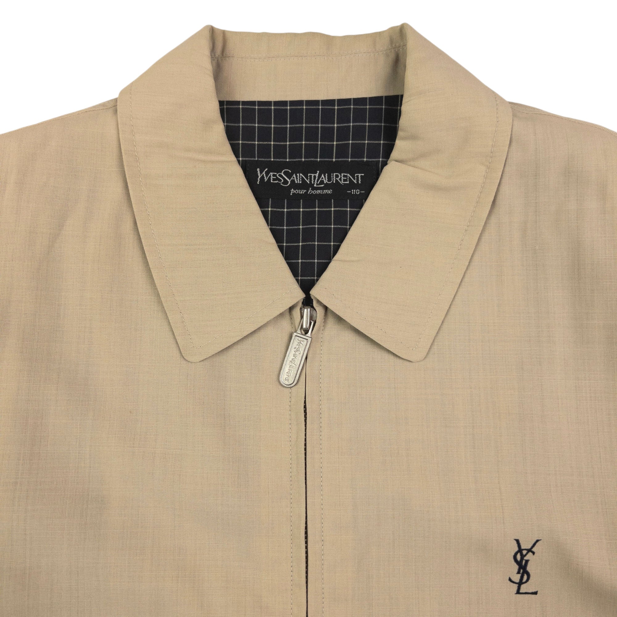 Vintage YSL Yves Saint Laurent Harrington Jacket Size L