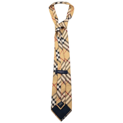 Vintage Burberry Nova Check Silk Tie