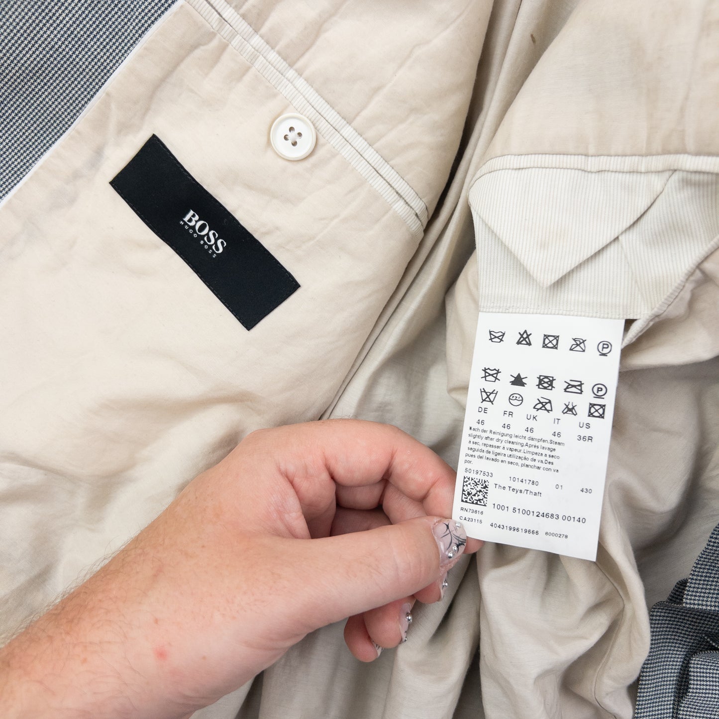 Vintage Hugo Boss Jacket & Trousers Suit Set Size