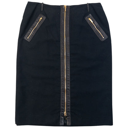 Vintage F/W 2000 Gucci By Tom Ford Cashmere Skirt Womens Size W29