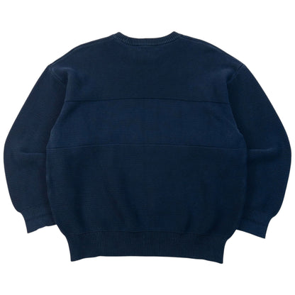 Vintage 90s Burberry Embroidered Knit Jumper Size L