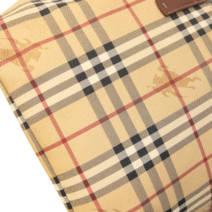 Vintage 2000s Burberry Nova Check Leather Shoulder Bag