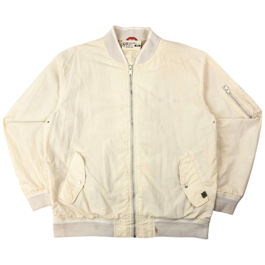 Vintage Stussy Surplus Zip Up Bomber Jacket Size M