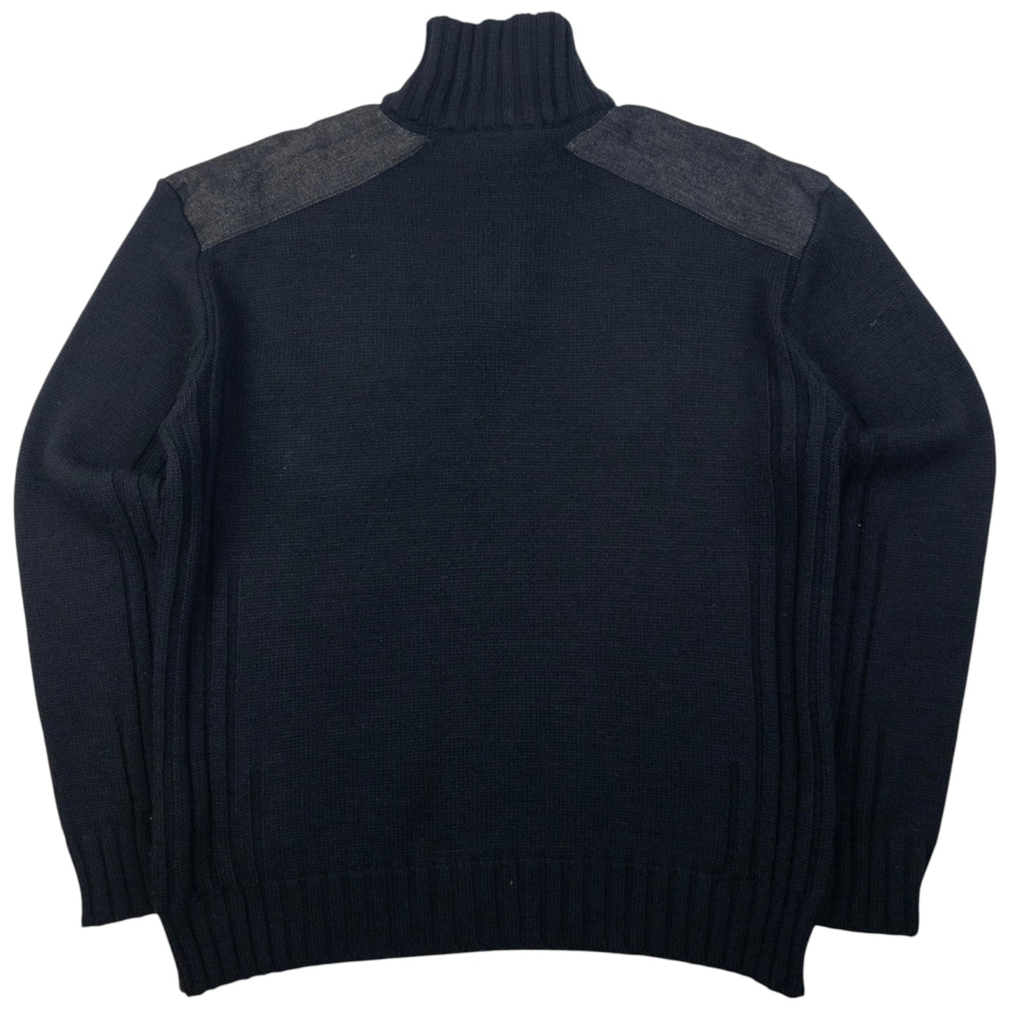 Vintage Dolce & Gabbana Q Zip Knit Jumper Size L