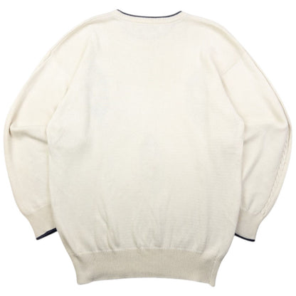 Vintage Burberry Embroidered Knit Jumper Size M