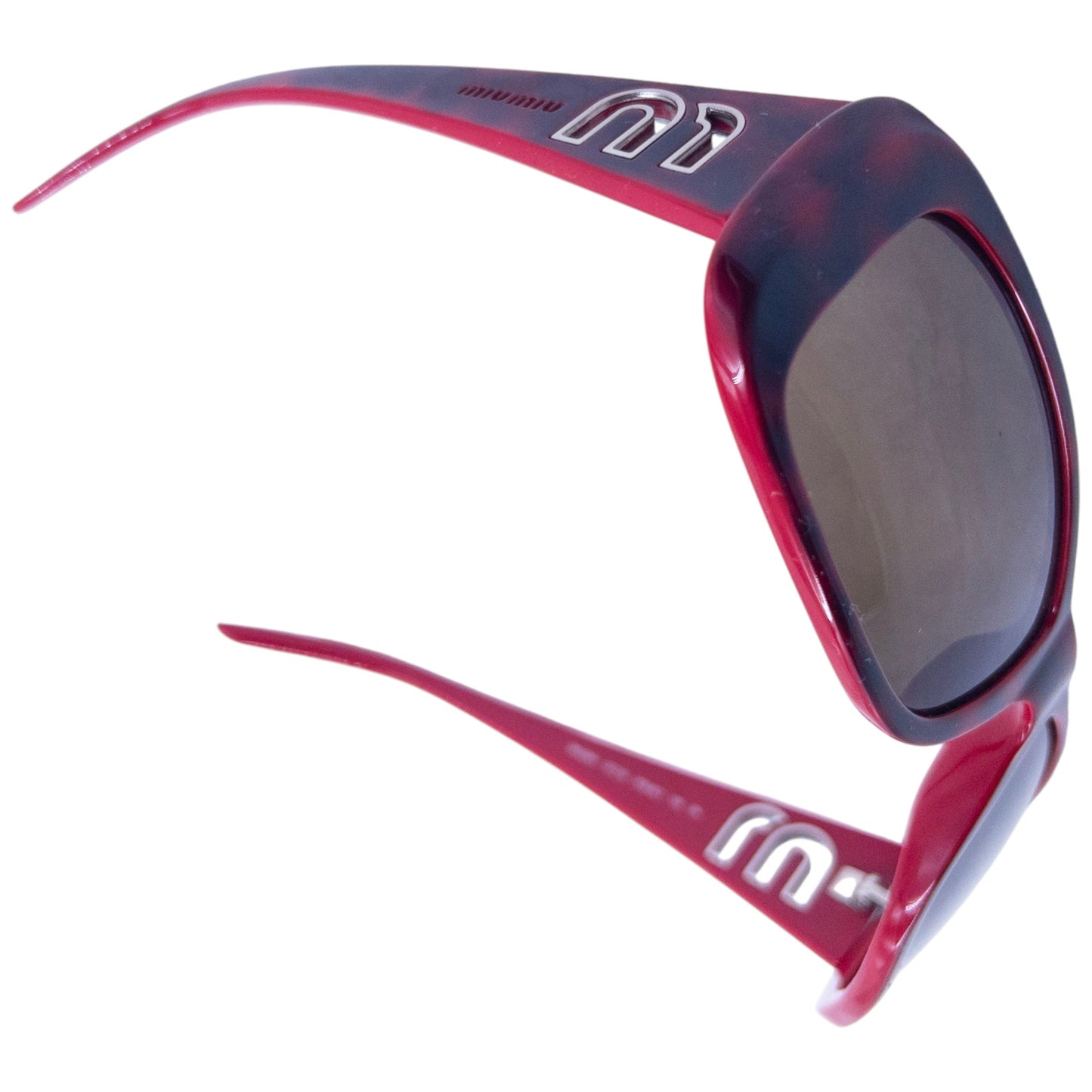 Vintage 2000s Miu Miu Cut-Out Tortoise Shell Sunglasses