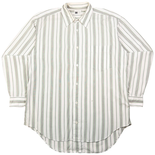 Vintage Issey Miyake Striped Long Sleeve Button Up Shirt Size m