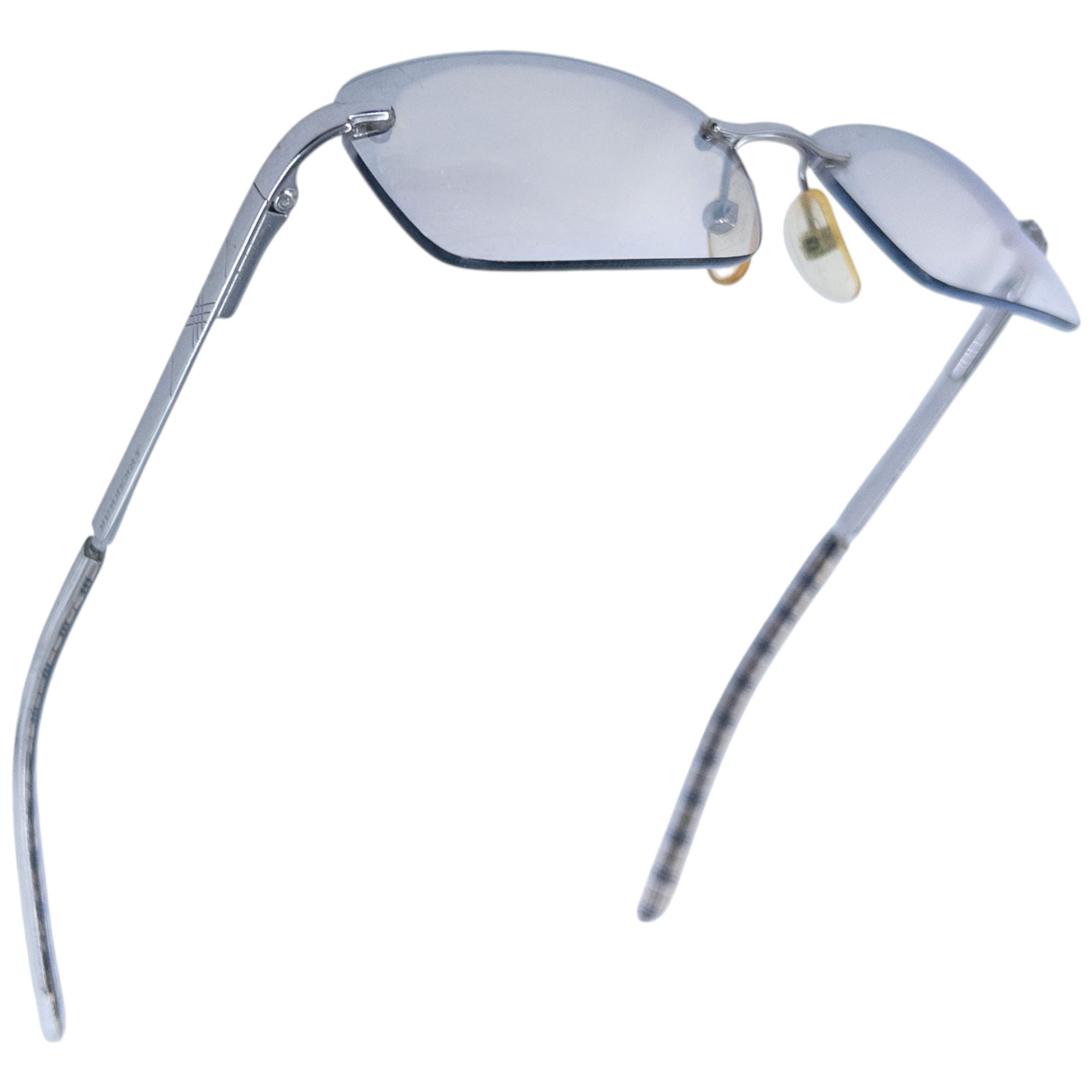 Vintage Burberry Nova Check Rimless Sunglasses
