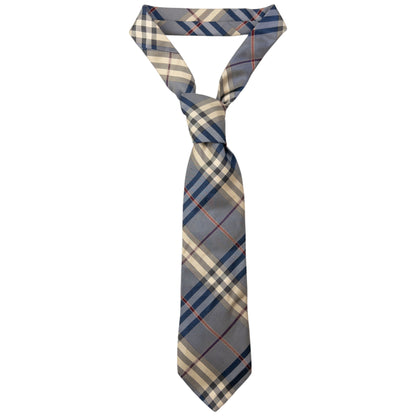 Vintage Burberry Nova Check Silk Tie