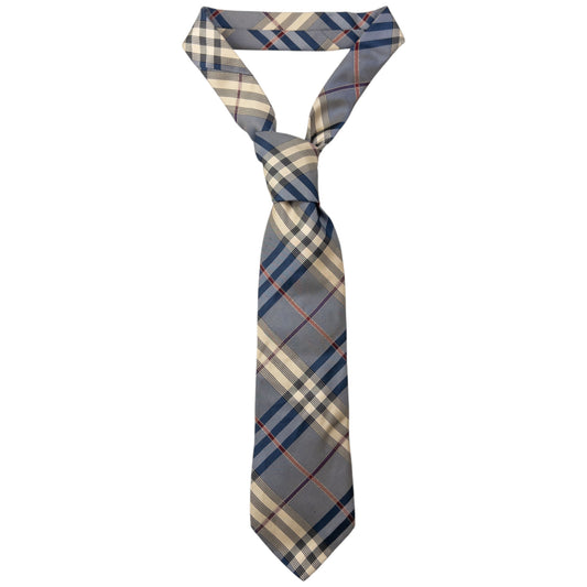 Vintage Burberry Nova Check Silk Tie