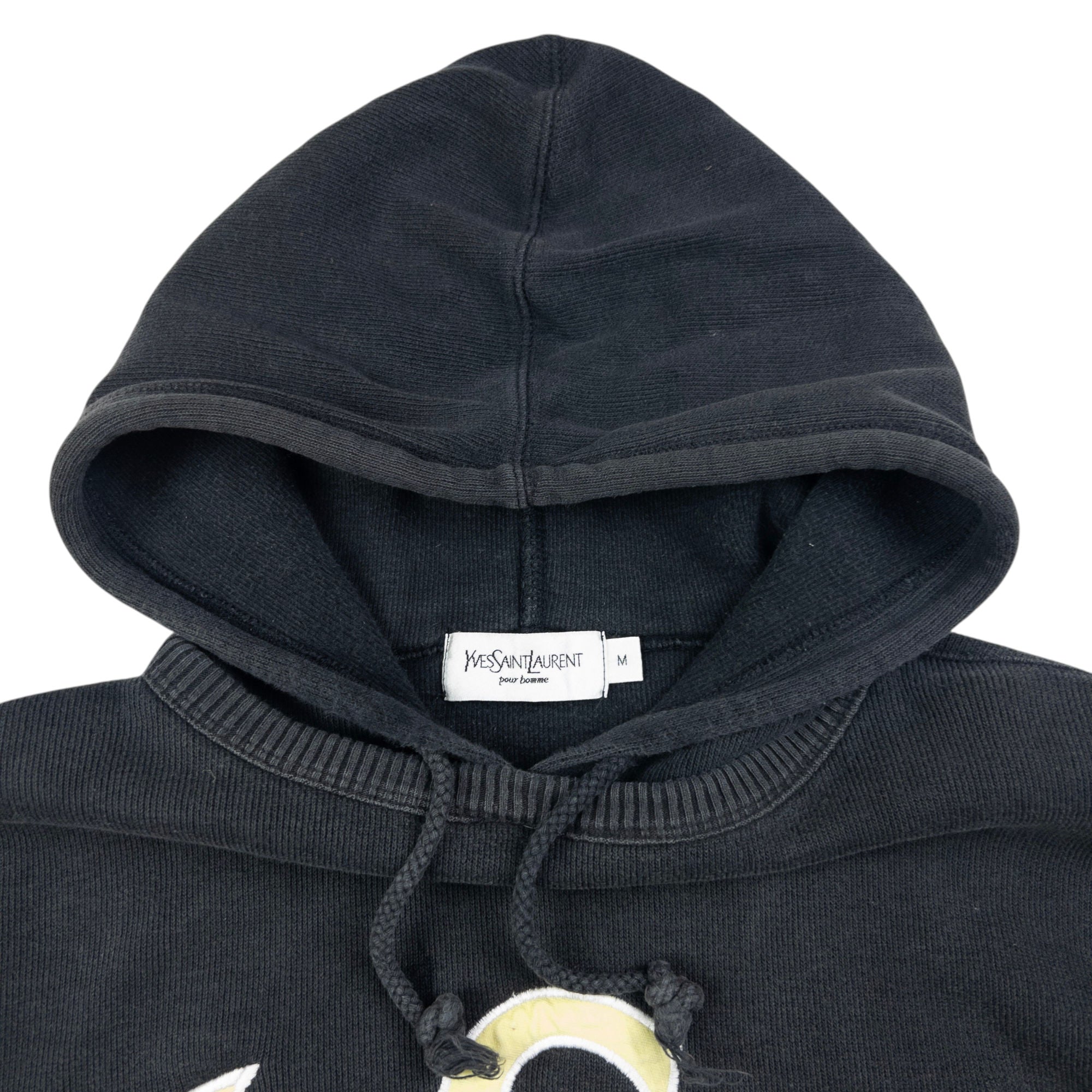 Vintage YSL Yves Saint Laurent Embroidered Hoodie Size M