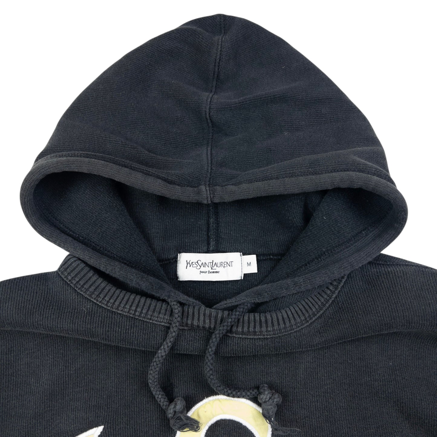 Vintage YSL Yves Saint Laurent Embroidered Hoodie Size M