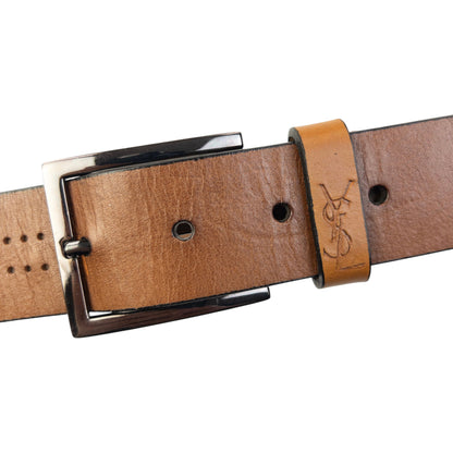 Vintage 90s YSL Yves Saint Laurent Leather Belt Size XL