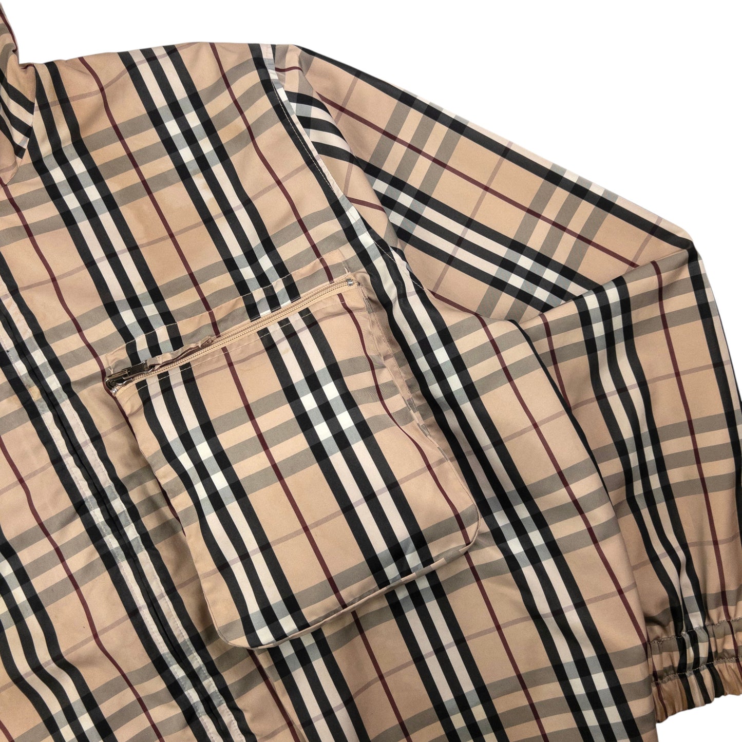Vintage Burberry Nova Check Reversible Zip Up Jacket Size XL