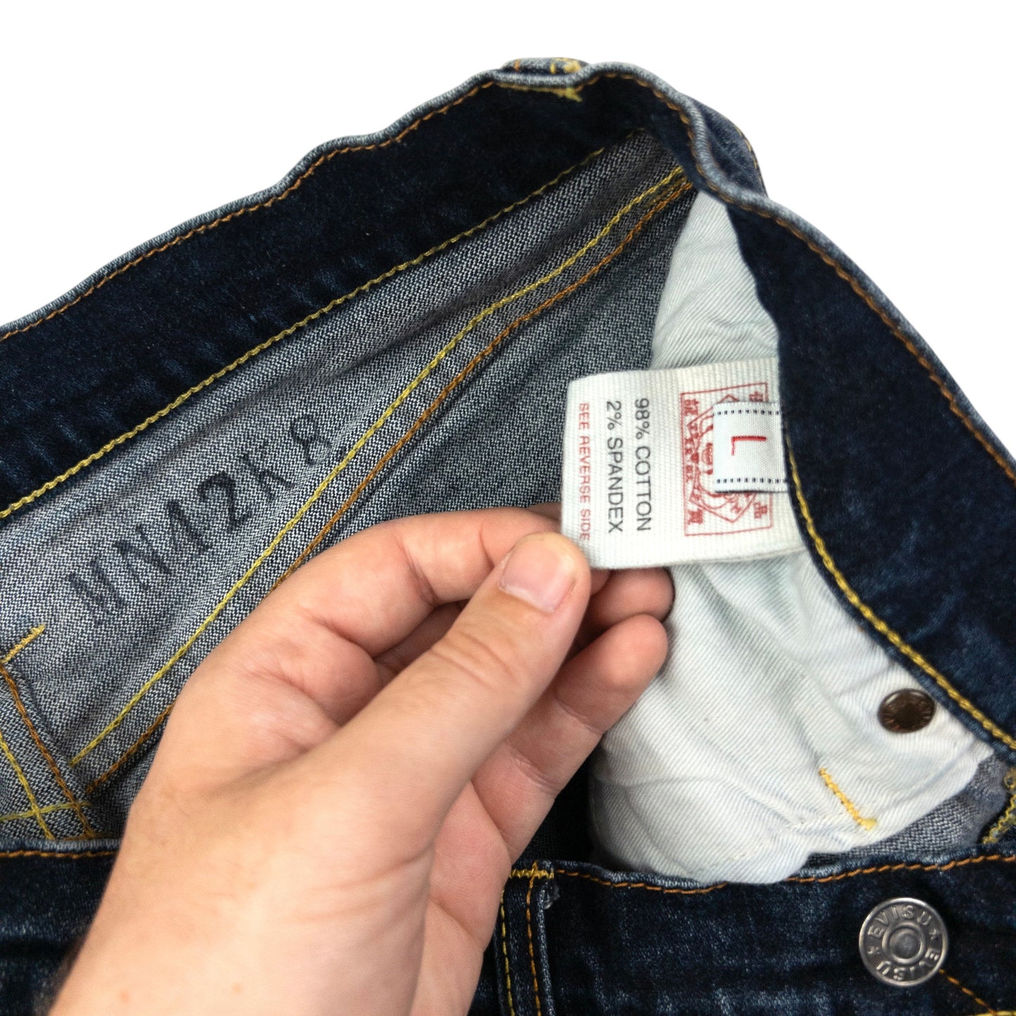 Vintage Evisu Double Gull Japanese Denim Mini Skirt Womens Size W31