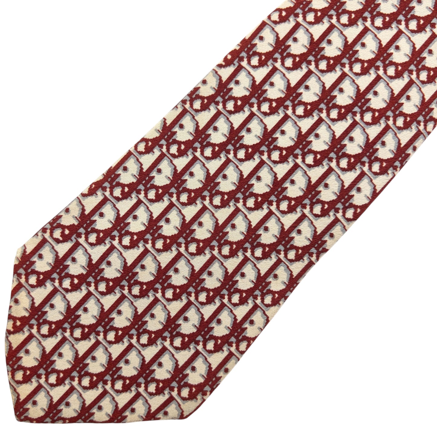 Vintage 90s Dior Monogram Silk Tie